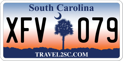 SC license plate XFV079