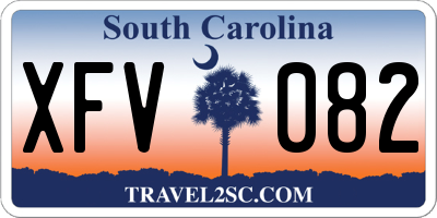 SC license plate XFV082