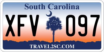 SC license plate XFV097