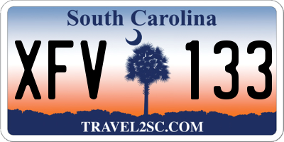 SC license plate XFV133