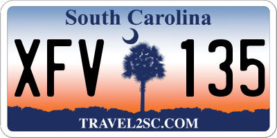 SC license plate XFV135