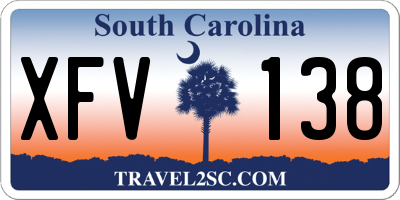 SC license plate XFV138