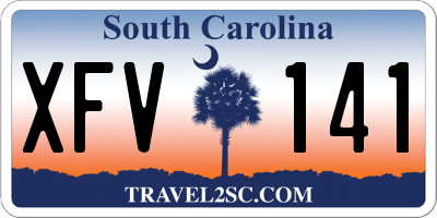 SC license plate XFV141