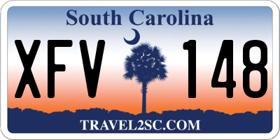 SC license plate XFV148