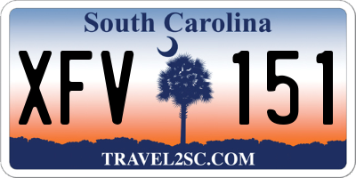 SC license plate XFV151