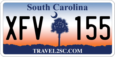 SC license plate XFV155