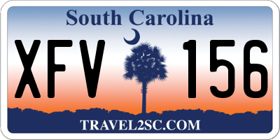 SC license plate XFV156