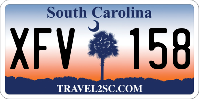 SC license plate XFV158