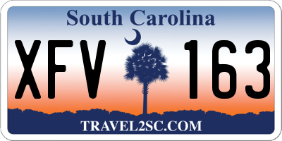 SC license plate XFV163