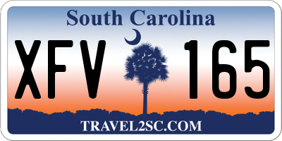 SC license plate XFV165
