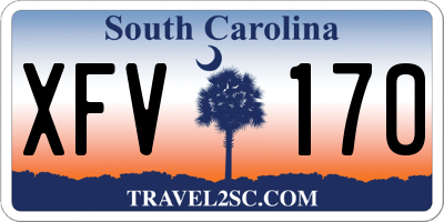 SC license plate XFV170