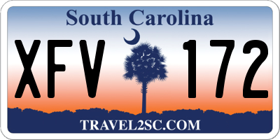 SC license plate XFV172