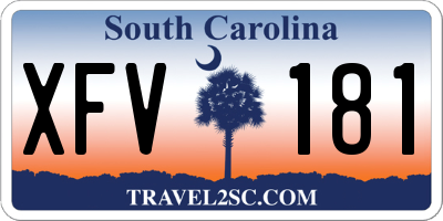 SC license plate XFV181