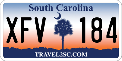 SC license plate XFV184