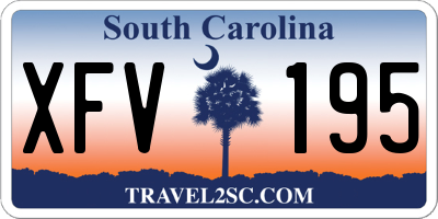 SC license plate XFV195