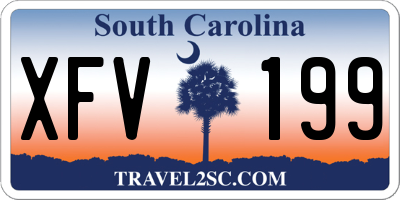 SC license plate XFV199