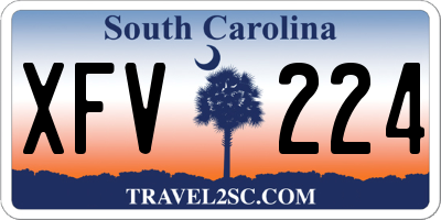 SC license plate XFV224