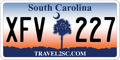 SC license plate XFV227