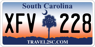 SC license plate XFV228