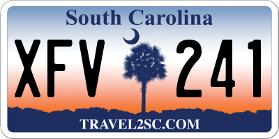 SC license plate XFV241
