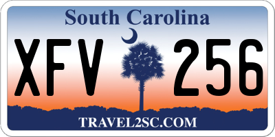 SC license plate XFV256