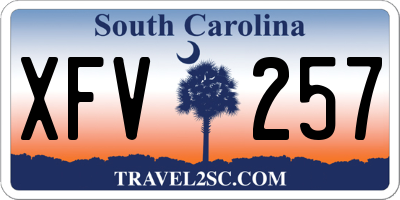 SC license plate XFV257