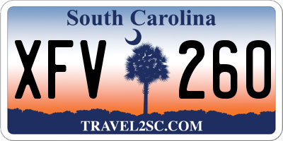 SC license plate XFV260