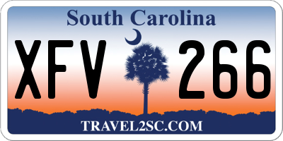 SC license plate XFV266