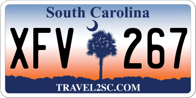 SC license plate XFV267