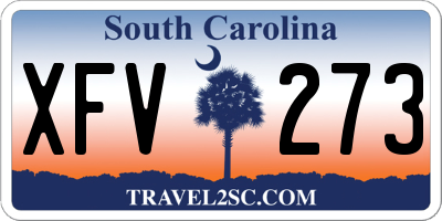 SC license plate XFV273