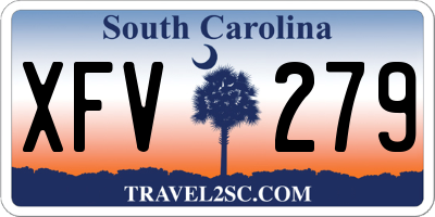 SC license plate XFV279