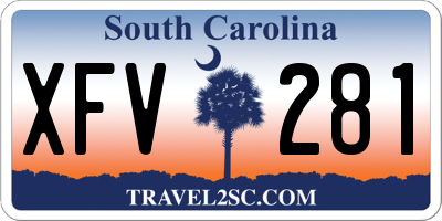 SC license plate XFV281