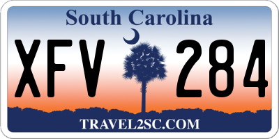SC license plate XFV284