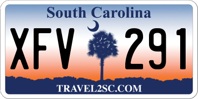 SC license plate XFV291