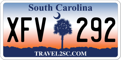 SC license plate XFV292