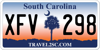 SC license plate XFV298