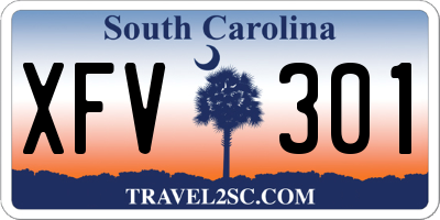 SC license plate XFV301