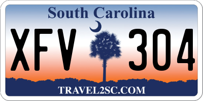 SC license plate XFV304