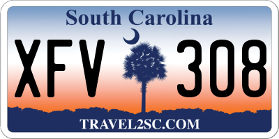 SC license plate XFV308