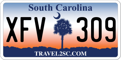 SC license plate XFV309