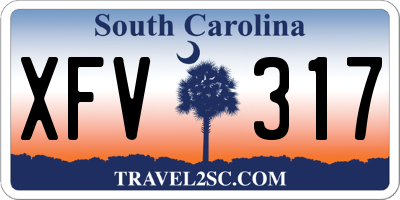 SC license plate XFV317