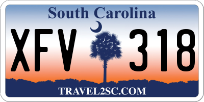 SC license plate XFV318