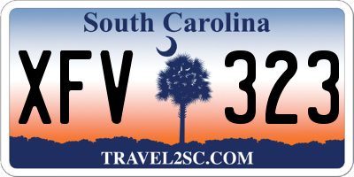 SC license plate XFV323