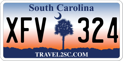 SC license plate XFV324