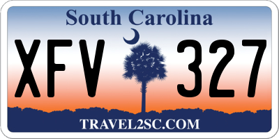 SC license plate XFV327