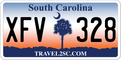 SC license plate XFV328