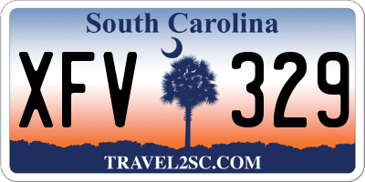 SC license plate XFV329