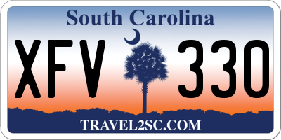 SC license plate XFV330