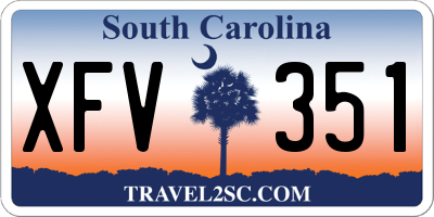 SC license plate XFV351