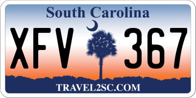 SC license plate XFV367